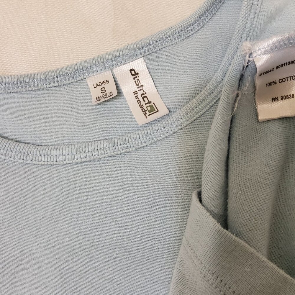 Vintage Oae Old Antarctic Explorer T Shirt Light Blue Y2k Baby Tee View 4